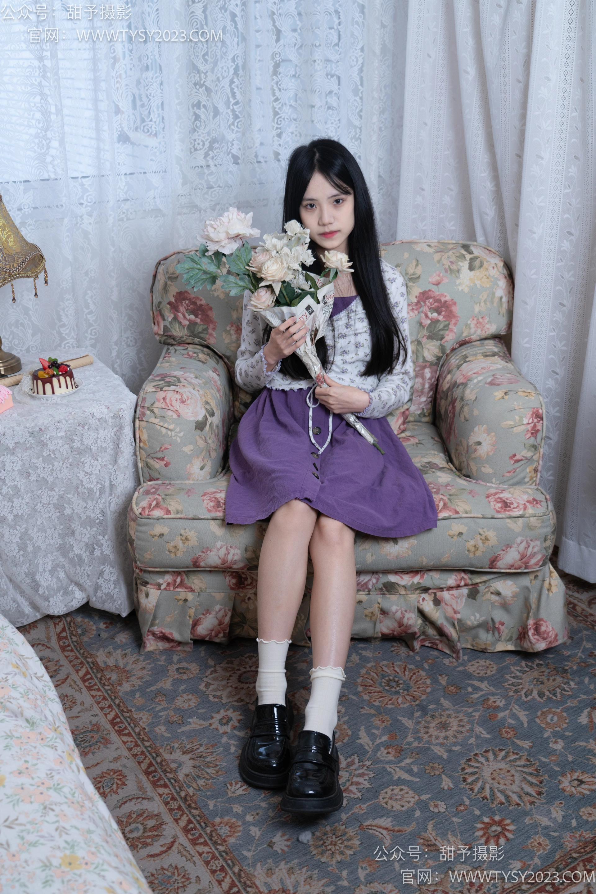 甜予摄影 NO.009 胡桃-皮鞋、白棉袜、裸足 0