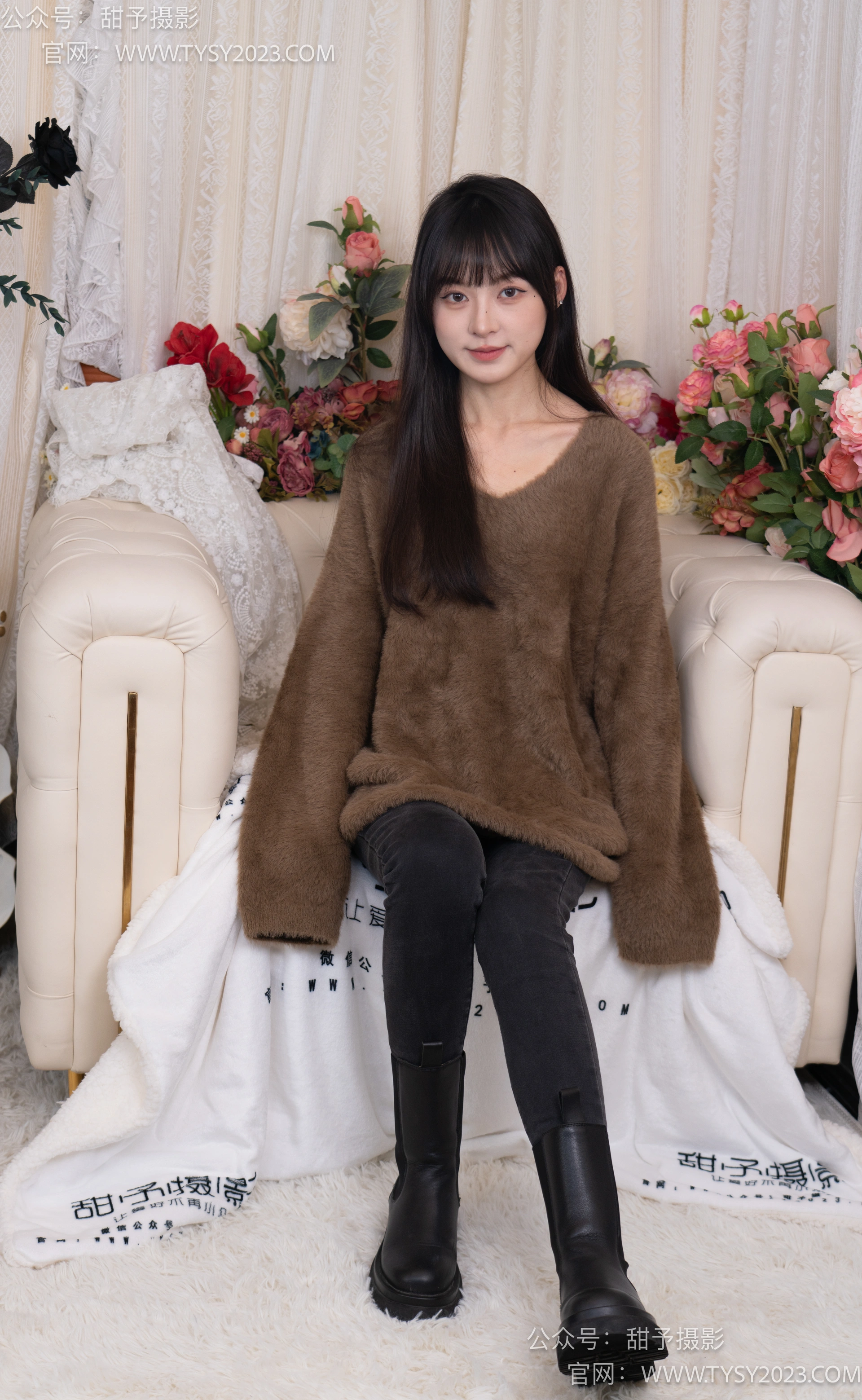 甜予摄影 NO.010 小离-靴子、白棉袜、裸足 1
